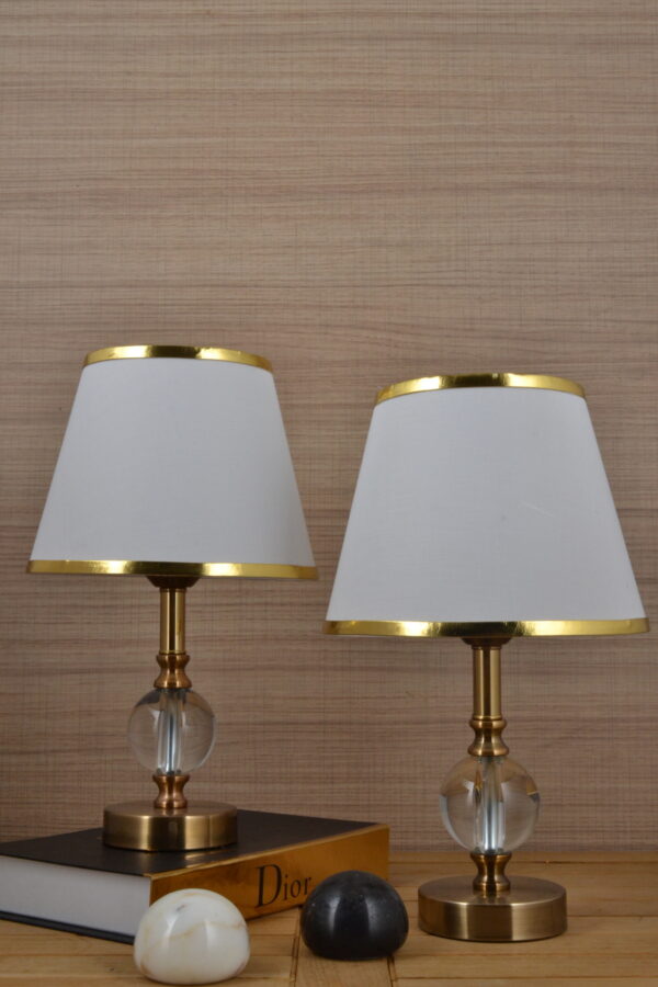 Elementer Bronz Çift Abajur