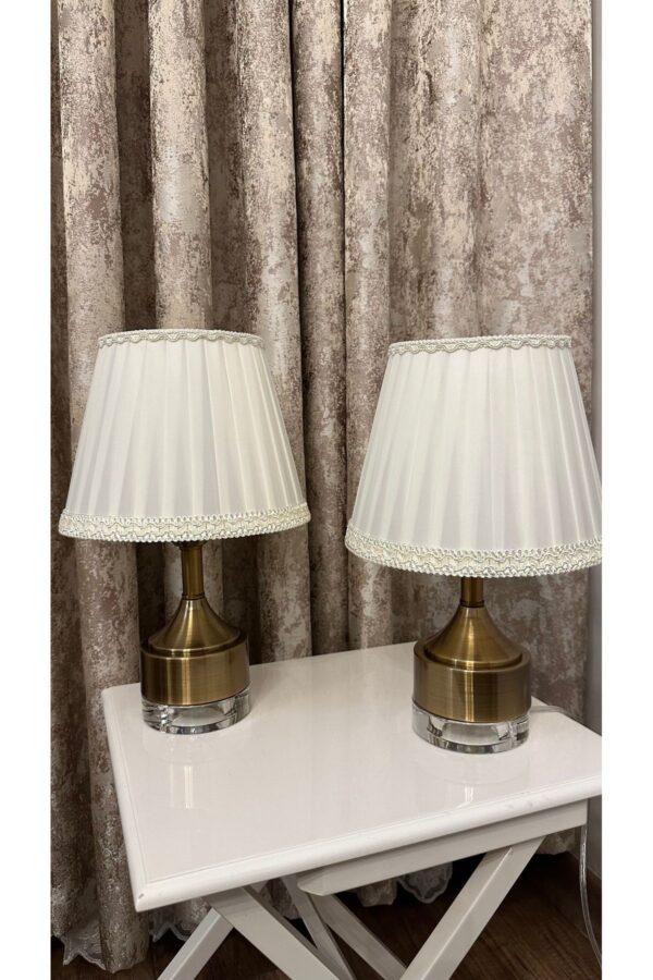 Parma Bronz Çift Abajur